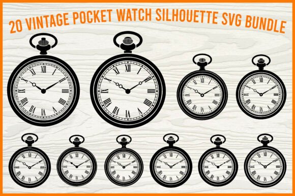 20 Vintage Pocket Watch SVG Bundle: A Timeless Resource for Creative Crafters and Designers