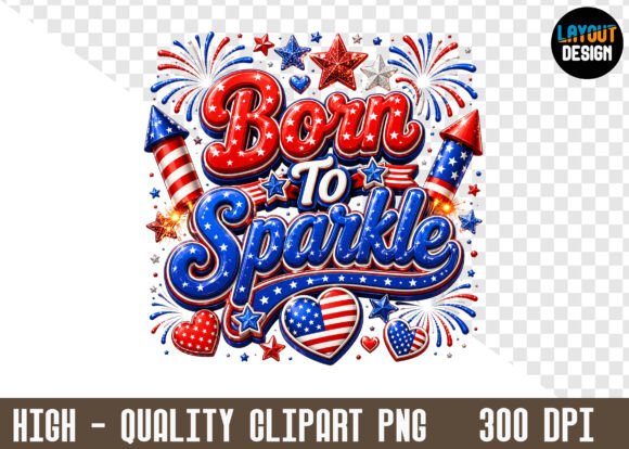 4th of July Typography PNG Clipart: A Versatile Design Resource for Patriotic Projects
