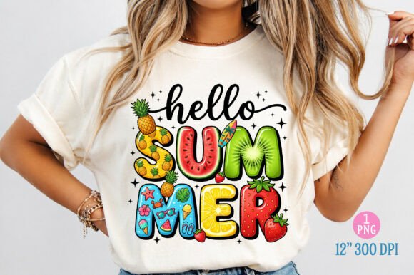Creative Applications and Design Possibilities with Hello Summer Fruit PNG Design