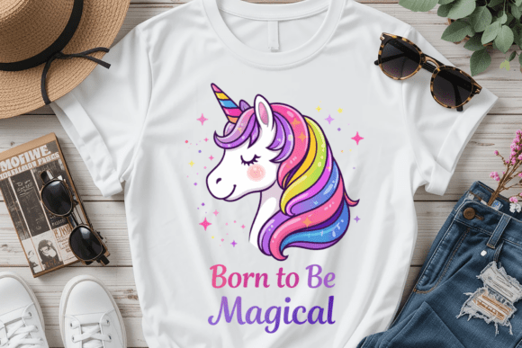 Cute Rainbow Unicorn Magical PNG: Sparkle in Every Design
