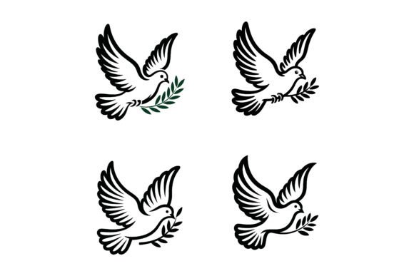 Elegant Pigeon Clipart SVG Bundle for Versatile Design Projects