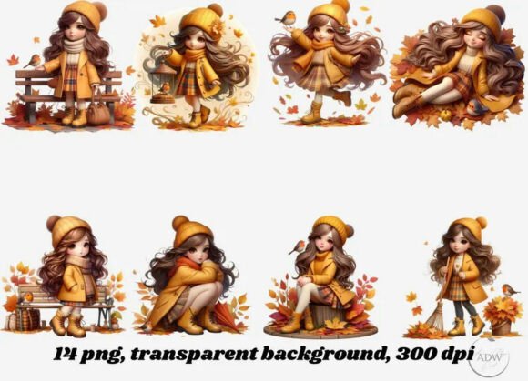 Fall Girl: Cozy Autumn Vibes for Creative Projects