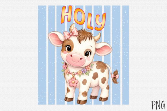 Holy Cow Retro PNG: Timeless Design Element for Modern Creatives