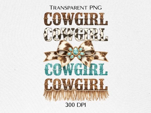 Leopard Turquoise Cowgirl PNG
