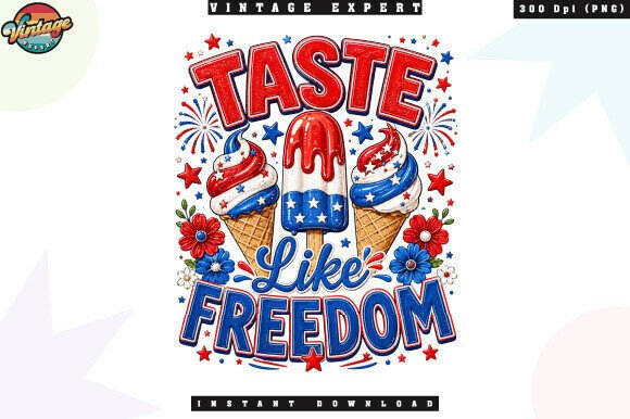 Taste Like Freedom Patriotic PNG